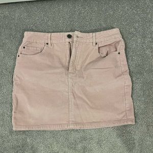Light Pink Corduroy Skirt